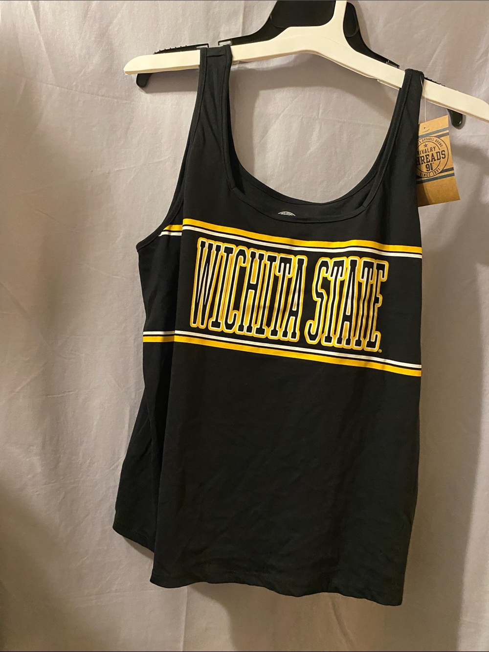 Rivalry Threads Black and Gold Wichita State Tank Top